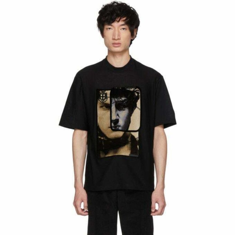 Prada FW2018 (L/XL) Face Print Tee - Black Rare